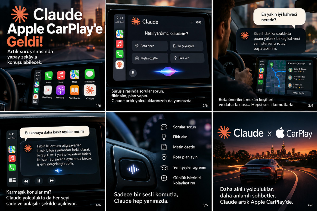 Claude Apple CarPlay'e Geldi: Artık Sürüş Sırasında Yapay Zekâyla Konuşulabilecek
